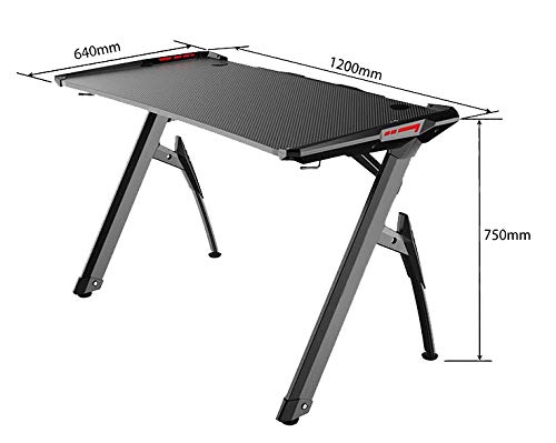 ULTRADESK Invader – 120cm – schwarz - 9
