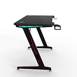 Huracan LED Gaming Tisch Ergonomisch Schreibtisch Groß - 9