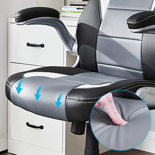 SONGMICS Gamingstuhl, Racing Chair, Schreibtischstuhl mit hoher Rückenlehne, Bürostuhl, höhenverstellbar - 8