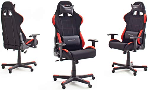 Robas Lund OH/FD01/NR DX Racer 1 Gaming-/ Büro-/ Schreibtischstuhl, mit Wippfunktion Gaming Stuhl Höhenverstellbarer - 2