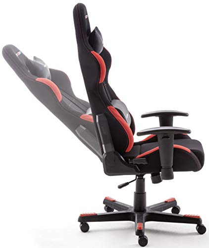 Robas Lund OH/FD01/NR DX Racer 1 Gaming-/ Büro-/ Schreibtischstuhl, mit Wippfunktion Gaming Stuhl Höhenverstellbarer - 4