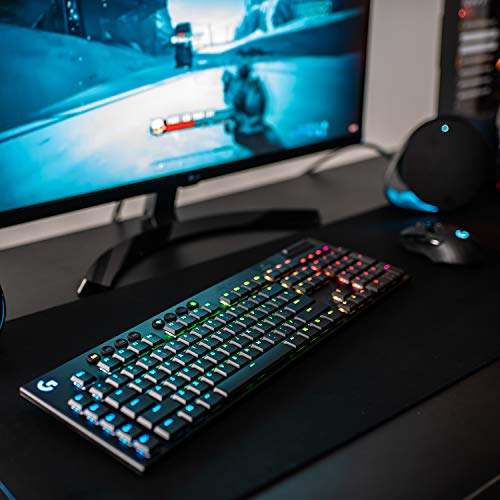 Logitech G915 LIGHTSPEED kabellose mechanische Gaming-Tastatur, Taktiler GL-Tasten-Switch mit flachem Profil - 7