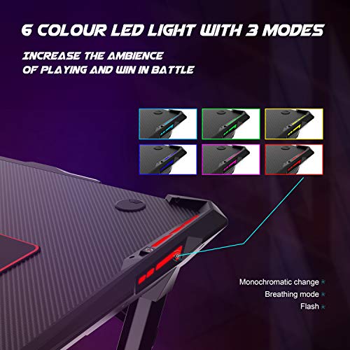 AuAg Gaming Schreibtisch – 120cm - 6
