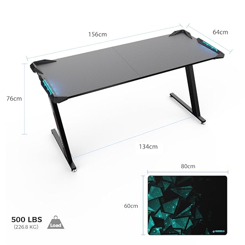EUREKA ERGONOMIC Gaming Schreibtisch – Z60 - 5