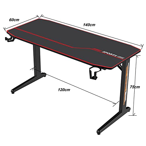 DlandHome Gaming Tisch 140cm – TT-Füße - 2