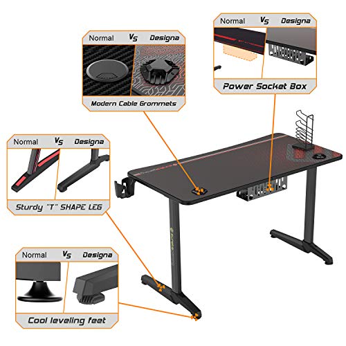 EUREKA ERGONOMIC – Gaming Tisch P47 – 120cm - 7