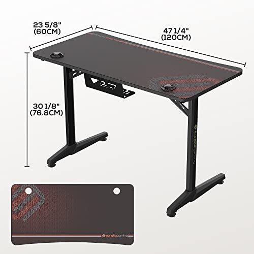 EUREKA ERGONOMIC – Gaming Tisch P47 – 120cm - 8