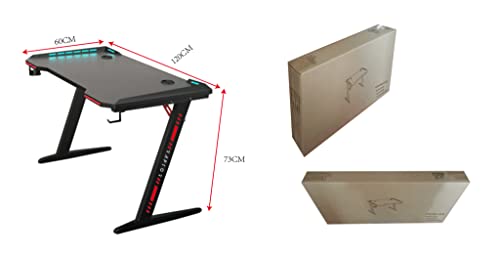 Raptor Gaming-Tisch GT-100 RGB PC Gaming-Schreibtisch mit LED RGB-Beleuchtung - 3