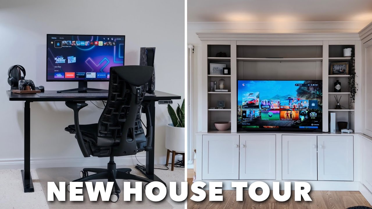 Meine NEUE Haustour – Gaming-, TV- und Schreibtisch-Setups 1 Meine NEUE Haustour – Gaming-, TV- und Schreibtisch-Setups