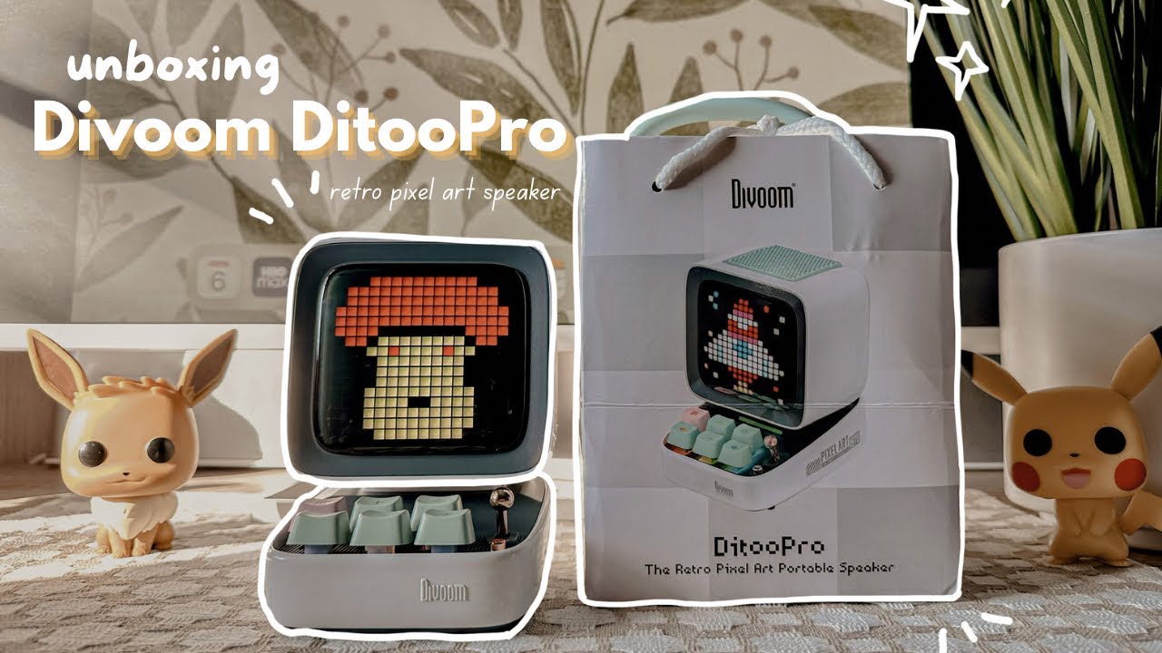 Divoom DitooPro Unboxing + Review 🪴 ästhetisches Gaming-Desk-Setup 🌼 1 Divoom DitooPro Unboxing + Review 🪴 ästhetisches Gaming-Desk-Setup 🌼