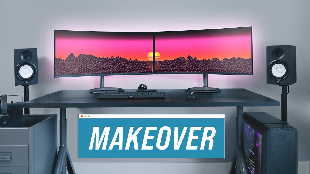 Ikea Gaming Desk Setup MAKEOVER!