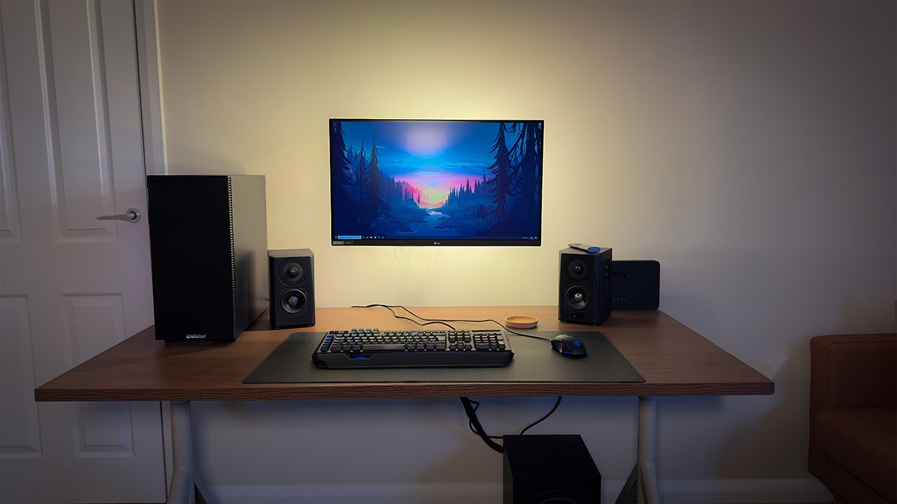 Einfaches Gaming Desk Setup 2023