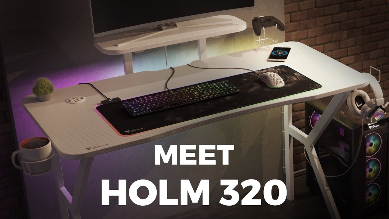 🇬🇧 Holm 320 RGB – Moderner Gaming-Schreibtisch