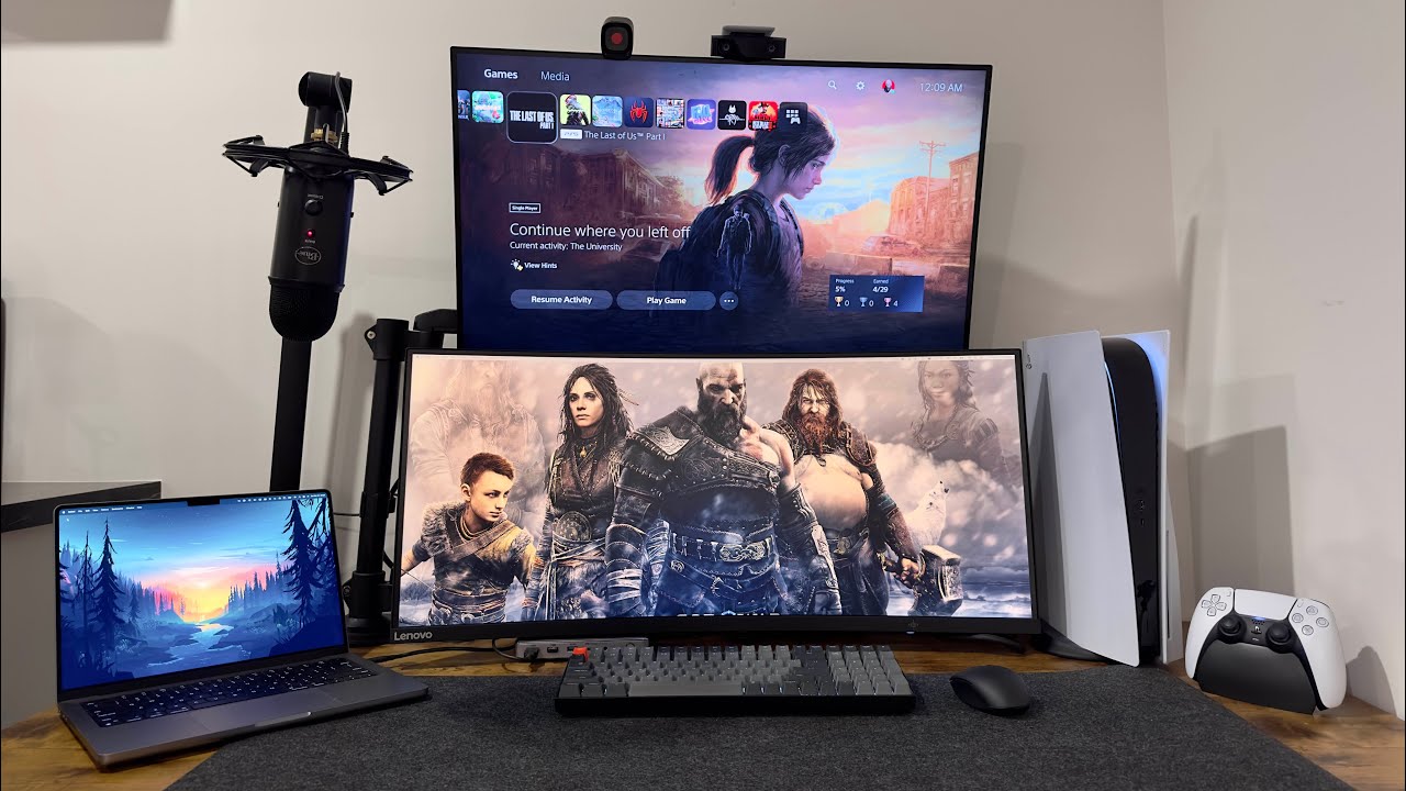 PS5 Gaming Desk Setup - Streamer Edition 1 PS5 Gaming Desk Setup – Streamer Edition