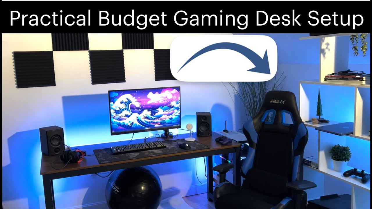Praktisches Budget Gaming Desk Setup 2024