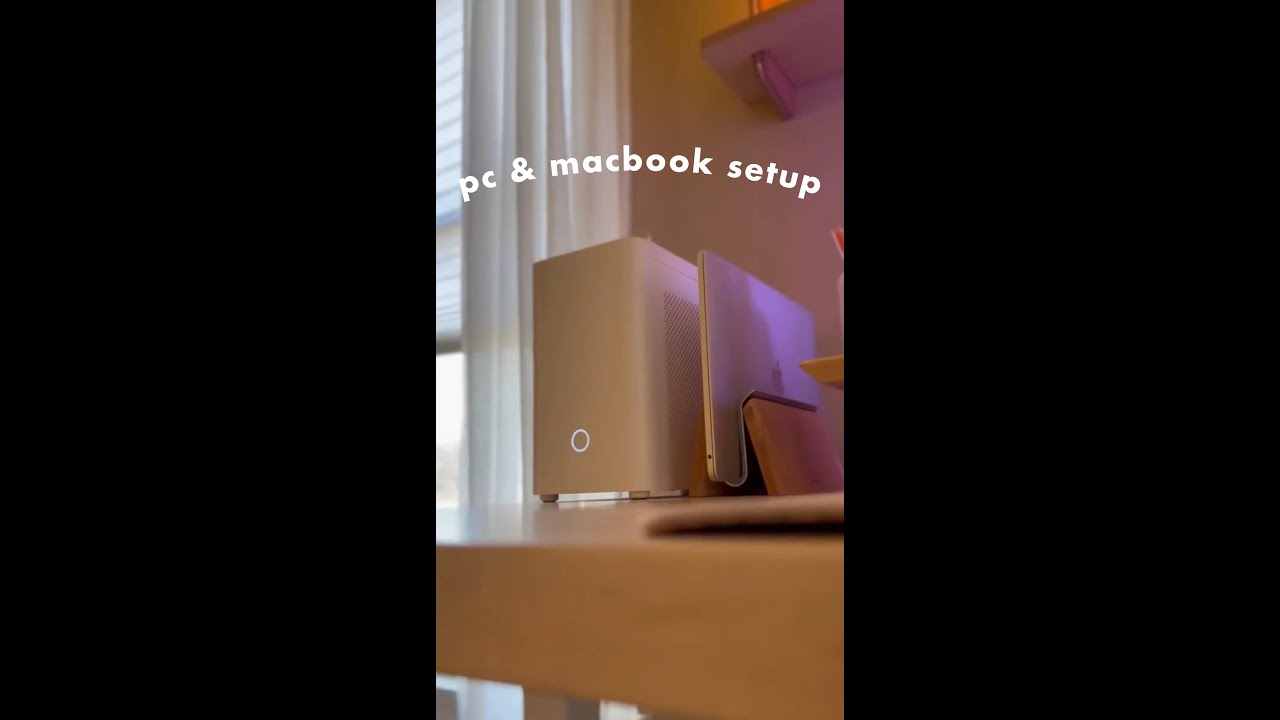 Mein PC & Macbook Setup #shorts 1 Mein PC & Macbook Setup #shorts