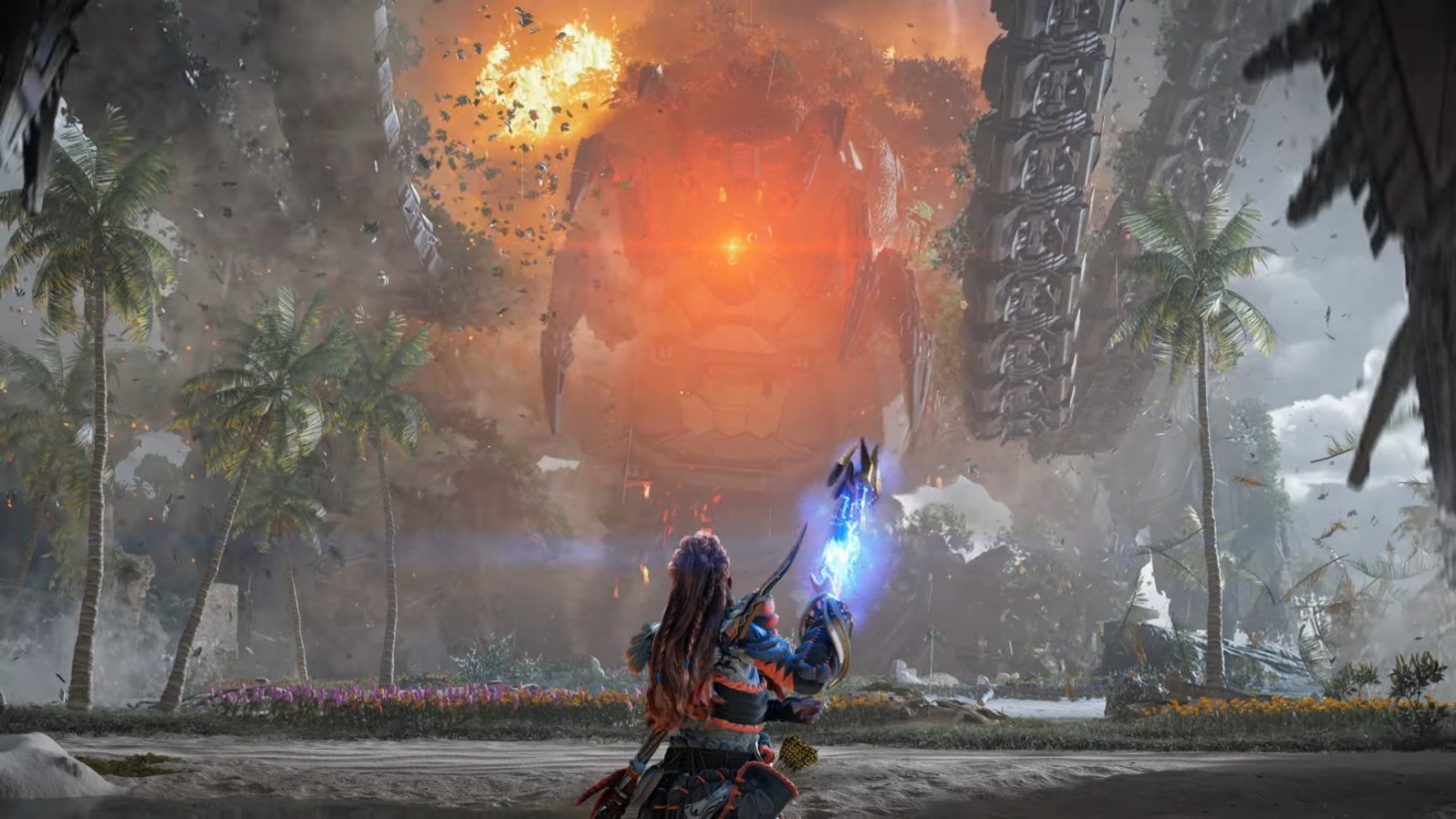 Eine neue Bedrohung erwacht in Horizon Forbidden West: Burning Shores Launch Trailer