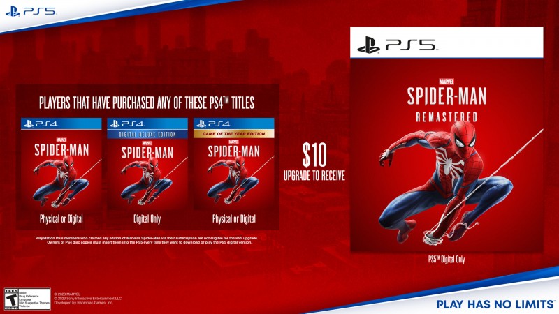 A Standalone Version of Marvel's Spider-Man Remastered Will Hit PS5 This Month