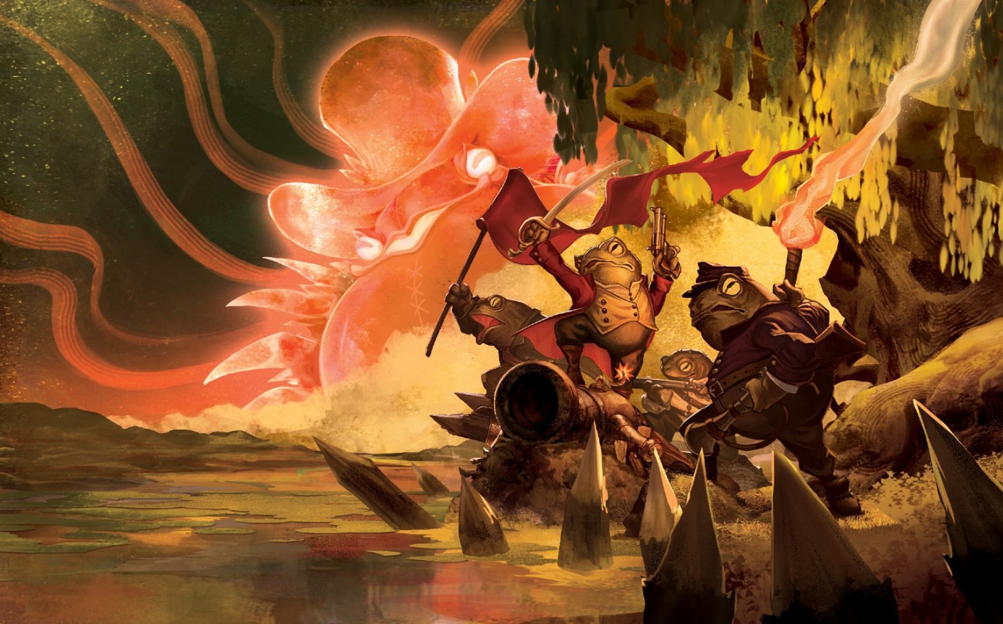 Bauen Sie Ihren Sumpf in Toads Of The Bayou, einem neuen Deckbuilder, der 2024 in den Early Access kommt 1 Bauen Sie Ihren Sumpf in Toads Of The Bayou, einem neuen Deckbuilder, der 2024 in den Early Access kommt