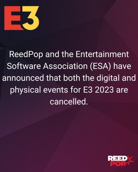 Die E3 2023 wurde abgesagt E3 2023 Has Been Canceled
