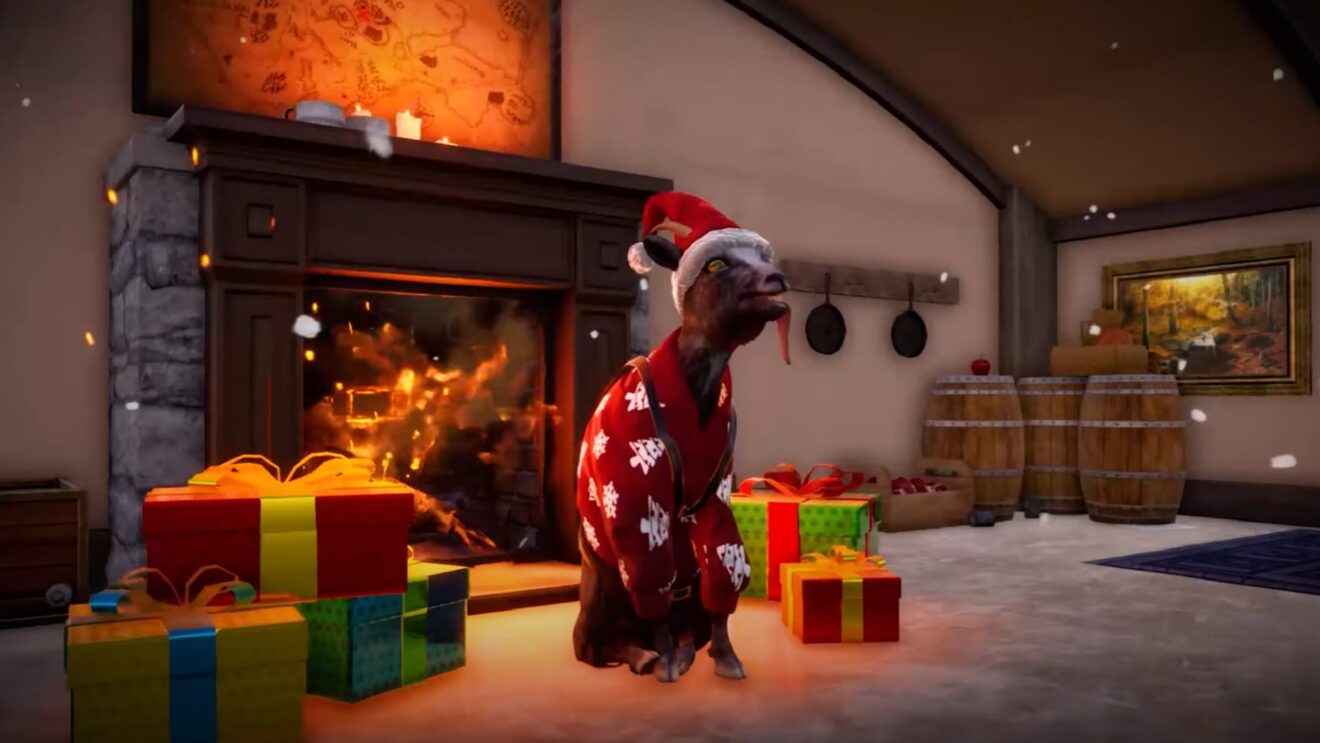 Das „Obligatorische Feiertags-Update“ von Goat Simulator 3 fügt neue Elemente hinzu