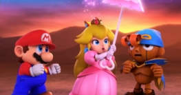 Hier ist ein Blick auf das Gameplay des Super Mario RPG Remakes