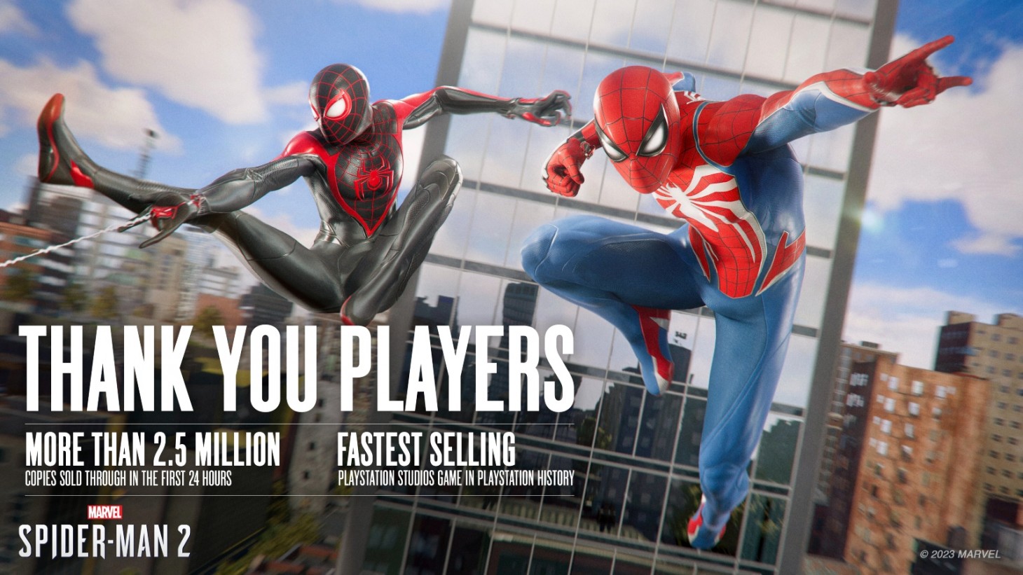 Marvel’s Spider-Man 2 ist das meistverkaufte PlayStation Studios-Spiel aller Zeiten