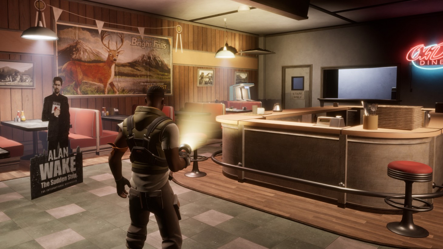 Erlebe die Ereignisse von Alan Wake im neuen Alan Wake: Flashback Fortnite Erlebnis